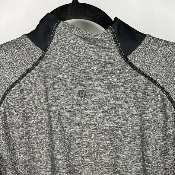 Lululemon Blaze 1/2 Zip Pullover Heather Gray Mens L Large Athletic Shirt Jacket - Picture 14 of 14